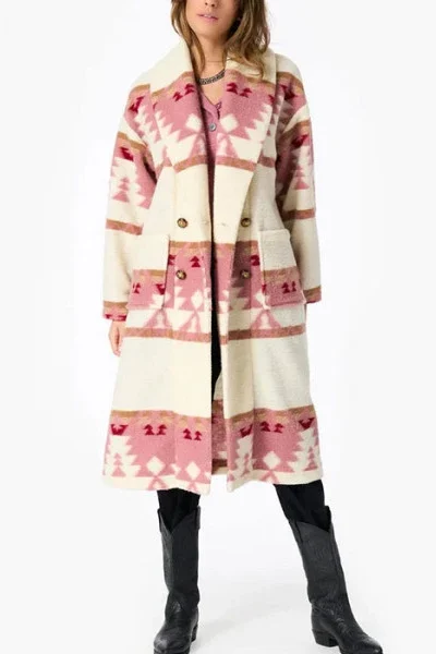 Beth Dutton Pink Printed Coat