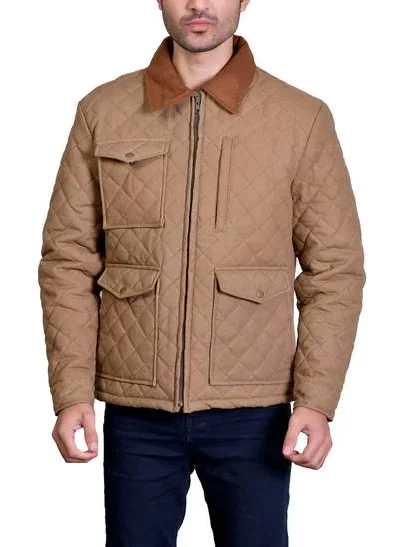 John Dutton Brown Quilted Jacket Yellowstone outfits-01