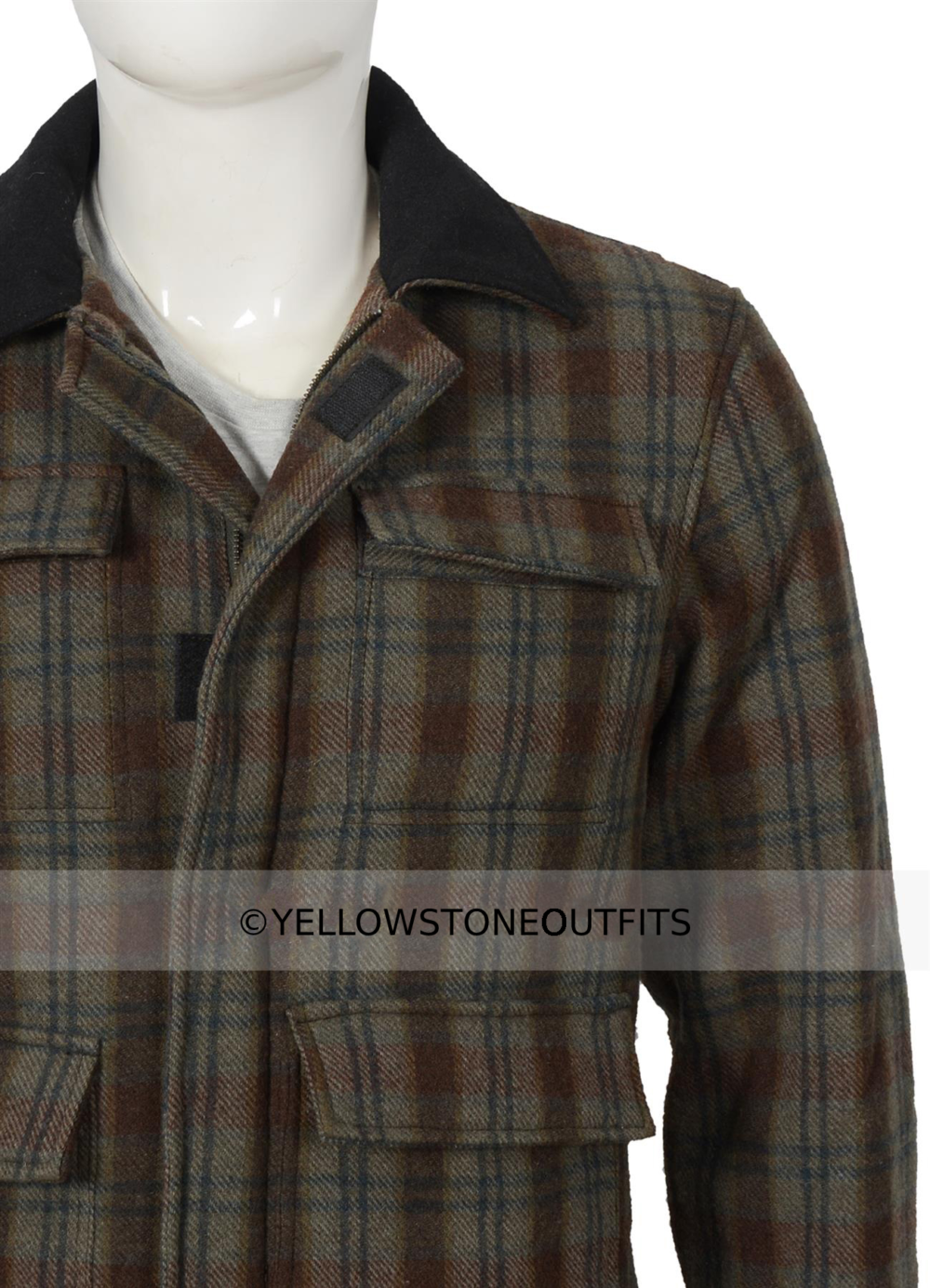 John Dutton Plaid Jacket Yellowstone