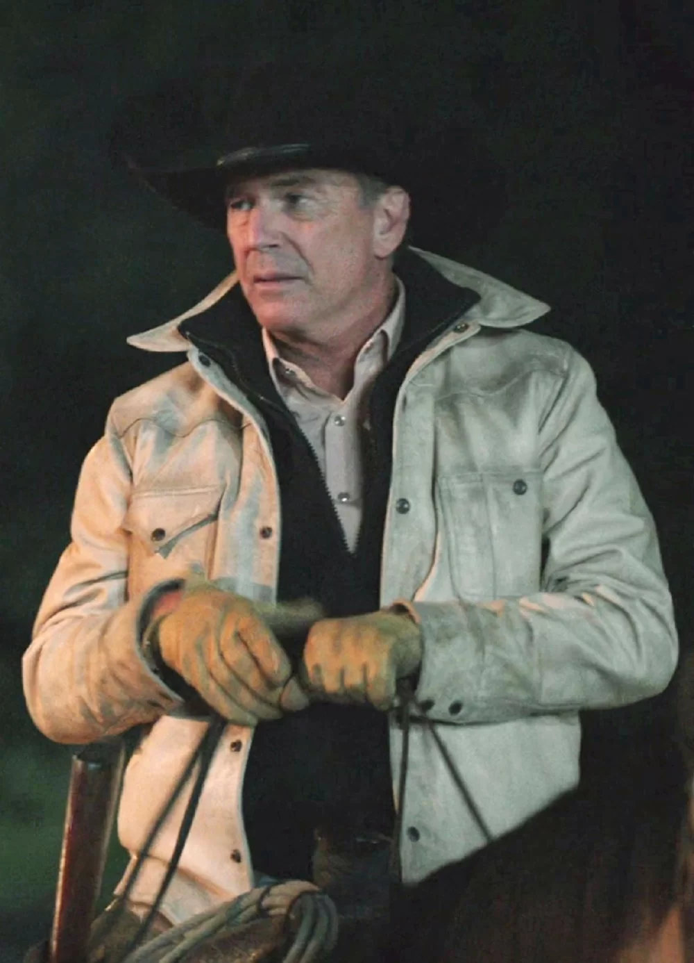 Yellowstone Season 5 | John Dutton White Jacket