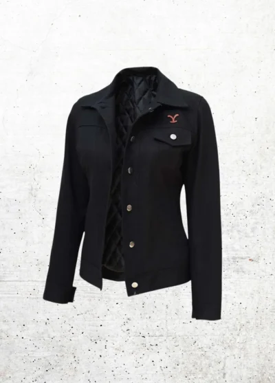 Yellowstone Rip Wheeler Black Jacket For Women outfits