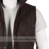 John Dutton Brown Quilted Vest Yellowstone