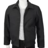 John Dutton Black Bomber Cotton Jacket Yellowstone