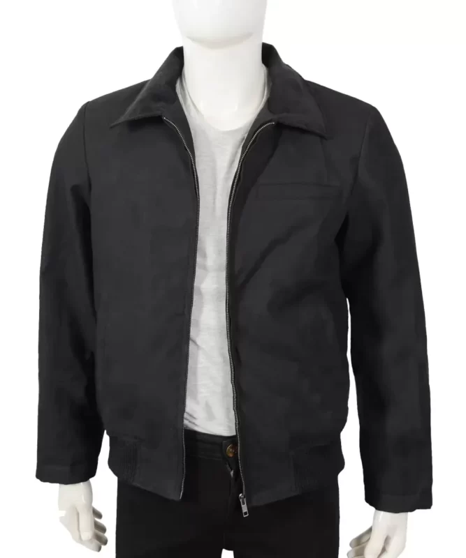 John Dutton Black Bomber Cotton Jacket Yellowstone