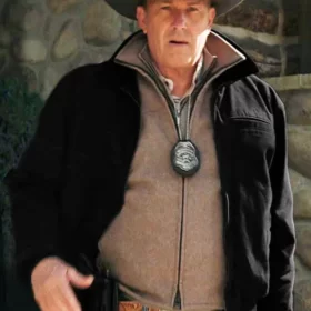 John Dutton Black Bomber Cotton Jacket Yellowstone