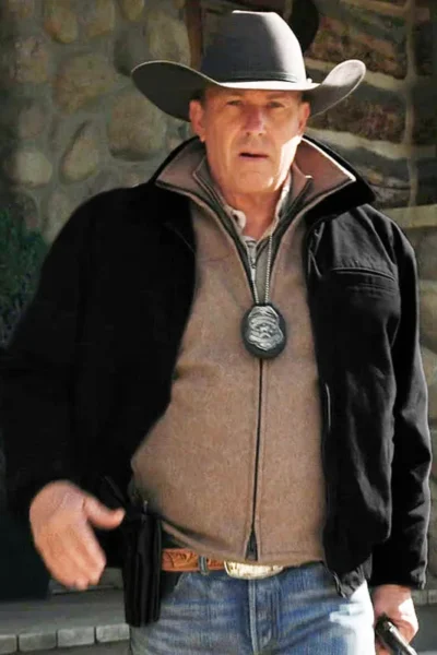 John Dutton Black Bomber Cotton Jacket Yellowstone