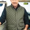 John Dutton Green Quilted Vest | Kevin Costner Yellowstone