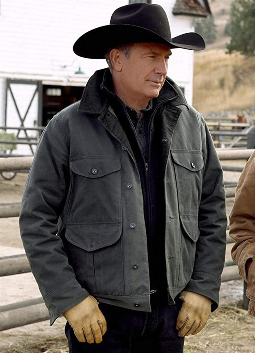 John Dutton Grey Cotton Jacket Yellowstone