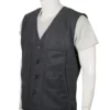 John Dutton Grey Wool Vest Yellowstone