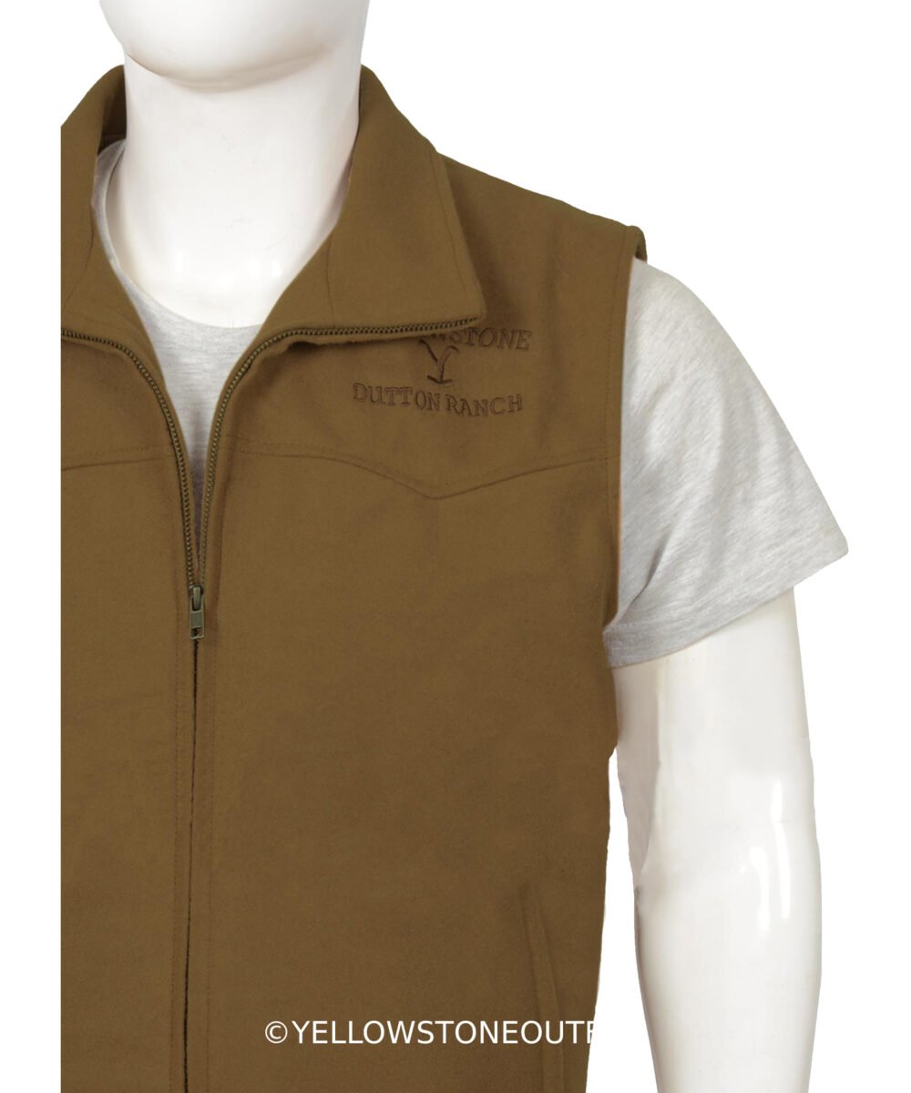 John Dutton Wool Vest Yellowstone