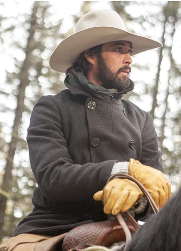 ryan-bingham-walker-pea-coat-yellowstone-outfits