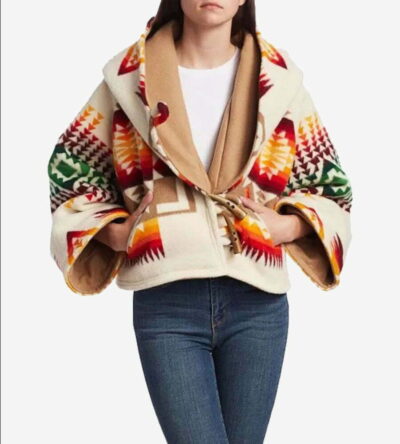 Beth Dutton Printed Cropped Cloak