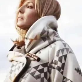 Kelly Reilly Yellowstone Beth Dutton White Poncho Coat