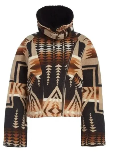 New Beth Dutton Shearling Collar Aviator Jacket