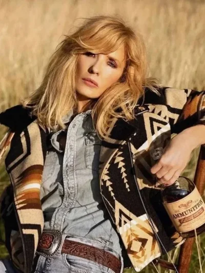 New Beth Dutton Shearling Collar Aviator Jacket