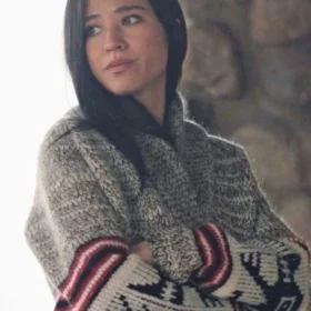 Yellowstone S5 Kelsey Asbille Grey Aztec Cardigan